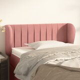 vidaXL Uzglavlje s ušima ružičasti 93x23x78/88 cm baršunasti Cijene