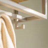 Spinder Design Zidna vješalica od punog hrasta u prirodnoj boji/smeđe-siva s policom 118 cm School – | shoptok.hr