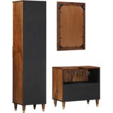  Set ormarića za kupaonicu 3 pcs Medeno smeđa Čvrsto drvo manga | shoptok.hr