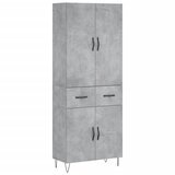  Visoka komoda siva betona 69,5x34x180 cm od konstruiranog drva | shoptok.hr