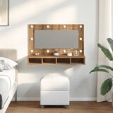 Ormarić s ogledalom i LED zaslonom Artisan hrast 90x31,5x62 cm | shoptok.hr