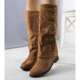 Gemre Brown wedge boots Balbin Cene