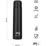  Nc3804 turistička termos boca 1000 ml crna nils camp | shoptok.hr