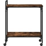  Kuhinjska kolica boja hrasta 60,5x31x72,5 cm konstruirano drvo | Eponuda.ba