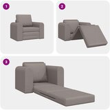  Krevet na razvlačenje Sivo-smeđa 98 x 71 x 83 cm tkanina | shoptok.hr