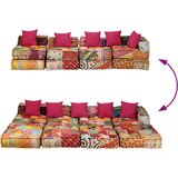  Modularni tabure za 4 osobe od tkanine s patchworkom | shoptok.hr
