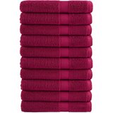  The Living Store Premium brisače za savno SOLUND 10 kos bordo 80x200 cm 600 g/m2 - Brisača Za Savno, (21485389) Cene
