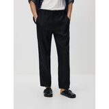 Reserved Lanene chino hlače straight - crno | shoptok.hr