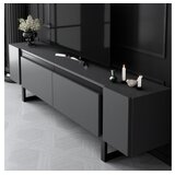 Hanah home TV komoda Yildiz, 180x50x30 cm, antracit-crna | Eponuda.ba