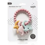 Saro Baby Ele-Fun grizalo Pink 1 kos