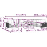  Set vanjskih sofa 9 kom. Prirodna i bež Čvrsto drvo akacije | shoptok.hr
