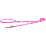 Rogz fashion povodac za pse wild hearts, m, 1.8m/20mm, roze Cene