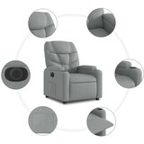 vidaXL Električni naslonjač na podizanje svjetlosivi od tkanine | shoptok.hr