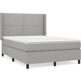  Box spring s madracem svjetlosivi 140x200 cm od tkanine | shoptok.hr