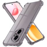 Techsuit Shockproof Clear Silicone zaščitna maskica za Honor 400 - dimno črna | Shoptok.si