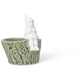 Božični svečnik iz porcelana in keramike, dolžina 8,5 cm