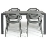 Bonami Selection vrtna jedilna garnitura za 4 osebe s sivimi stoli joanna in mizo viking, 90 x 150 cm | Shoptok.si