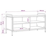  TV ormar 140 x 39 5 x 50 cm Hrast artisan Konstruirano drvo - Hrast artisan 100 x 39 5 x 50 cm | shoptok.hr