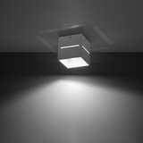 Nice Lamps bela stropna svetilka s kovinskim senčnikom 10x10 cm lorum – | Shoptok.si