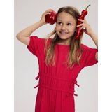 Reserved Kombinezon od strukturirane tkanine - jarkoružičasto | shoptok.hr