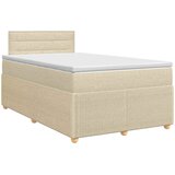  Boxspring krevet s madracem Krem 120 x 190 cm Tkanina | shoptok.hr