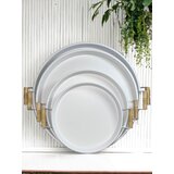 Hermia Set poslužavnika, 4 komada, Beli | Eponuda.com