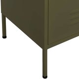  Za pohranu maslinasto zeleni 80 x 35 x 101 5 cm čelični | shoptok.hr