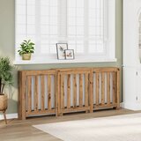 vidaXL Pokrov za radiator hrast 205x21,5x83,5 cm inženirski les Cene