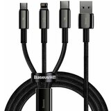 Baseus USB kabel 3v1, Lightning/USB-C/Micro USB, črna, 1.5m CAMLTWJ-01 | Shoptok.si