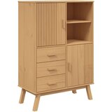  Visoka komoda OLDEN smeđa 85 x 43 x 125 cm od masivne borovine | shoptok.hr