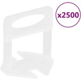 vidaXL Sistem za izravnavo ploščic 500 zagozd 2500 sponk 1,5 mm | Shoptok.si