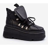Kesi zazoo leather women's sports shoes black Cene
