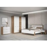 Hom`in NOČNA OMARICA, barve hrasta, bela | Shoptok.si