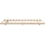  Krevetna konstrukcija Smeđa 100 x 220 cm Čvrsto borovo drvo | shoptok.hr