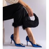 Gemre Blue Heels Adorned with Zirconia Coluga | Shoptok.si
