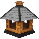  Drvena hranilica za ptice, sa posudom za hranu 40 x 45 x 35 cm | shoptok.hr