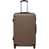 vidaXL Čvrsti kovčeg s kotačima smeđi ABS | shoptok.hr