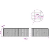  Gabion s žicom debljine 3,5 mm i mrežom 5x2,5 cm 900x20x50 cm Slike