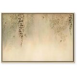 Slika - Spring Orchard - Hummingbirds Among Tree Branches in Beige Shades 60x40 U prirodnom drvenom okviru | shoptok.hr