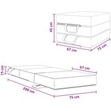 SOFA na razvlačenje 75 x 67 x 45 cm Tamnosiva | shoptok.hr