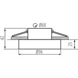 Kanlux 35284 - Ugradno plafonsko svetlo ELICEO GU10/10W crno | Eponuda.com