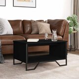  Stolić za kavu crni 75x51x40 cm od konstruiranog drva | shoptok.hr
