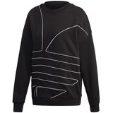 Adidas Large Logo Sweatshirt Crna | shoptok.hr