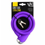 Wag spiralna sajla za zaključavanjesilicon ø 12 - ljubičasta Cene