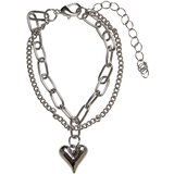 Urban Classics Accessoires Heart Icon Layering Bracelet silver Cijene