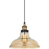  ITALUX MDM-2381/1 GD+AMB - Luster na sajli HUBERT 1xE27/40W/230V | Eponuda.com