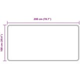 Traka za tepih MARSA Crna 100 x 200 cm Poliester i PVC | shoptok.hr