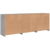  Komoda s LED svjetlima boja sivog hrasta 181,5x37x67 cm | shoptok.hr