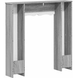  Okvir za kamin Siva Sonoma 102 x 20 x 102 cm Konstruirano drvo | shoptok.hr