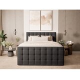 Maison de Rêve Antracitno sivi boxspring krevet s prostorom za odlaganje 200x200 cm Tasca – | shoptok.hr